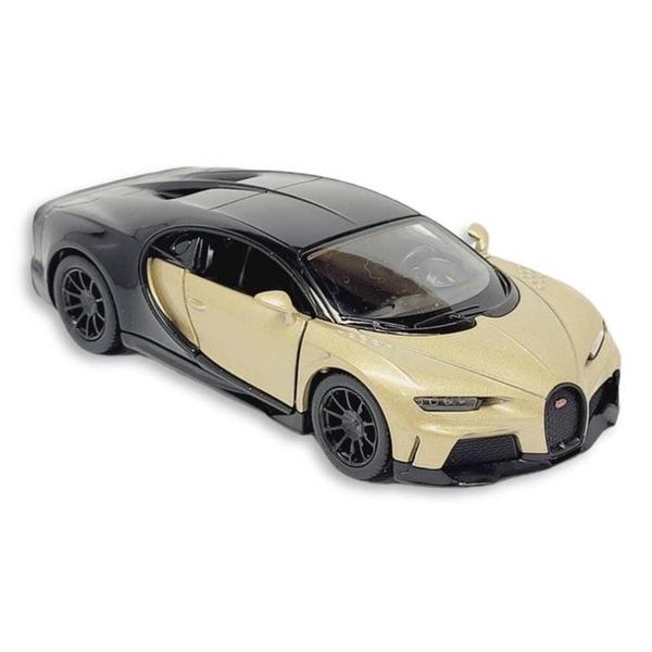 Imagem de Miniatura Bugatti Chiron Supersport Kinsmart 1/38 Metal e Fricção Dourado