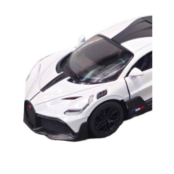 Imagem de Miniatura Bugatti Divo Kinsmart 1/36 Metal e Fricção Branco