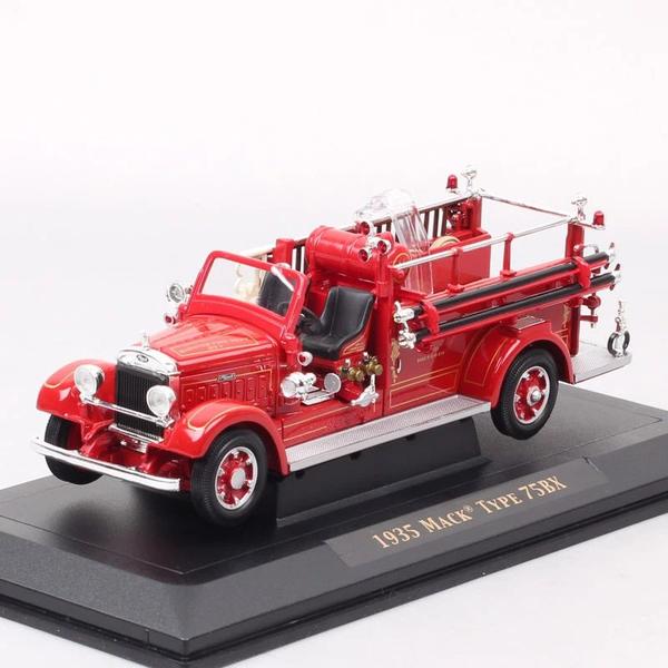 Imagem de Miniatura caminhão bombeiro mack type 75bx 1935 escala 1/43