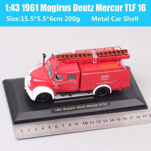 Imagem de Miniatura caminhão de bombeiro magirus-deutz m.16 1961 1/43