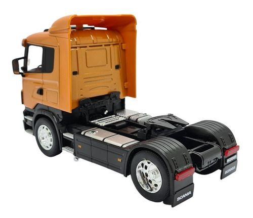 Imagem de Miniatura Caminhão Scania R470 Toco Marron Metal 1:32