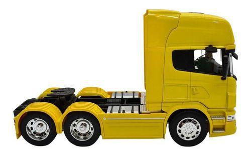 Imagem de Miniatura Caminhão Scania R730 V8 Truck Amarelo Metal 1:32