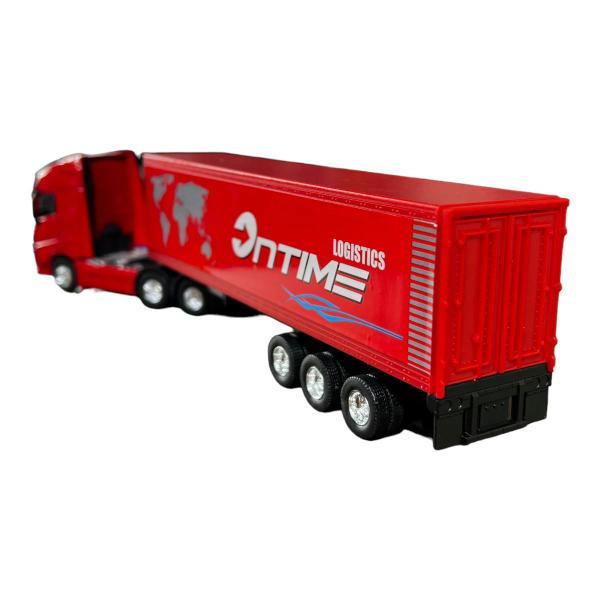 Imagem de Miniatura Caminhão Volvo Vermelho Bau Vermelho Welly 1:64