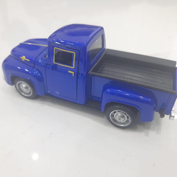 Imagem de Miniatura carrinho de ferro Caminhonete  F-100 colorida abre capô brinquedo coleção