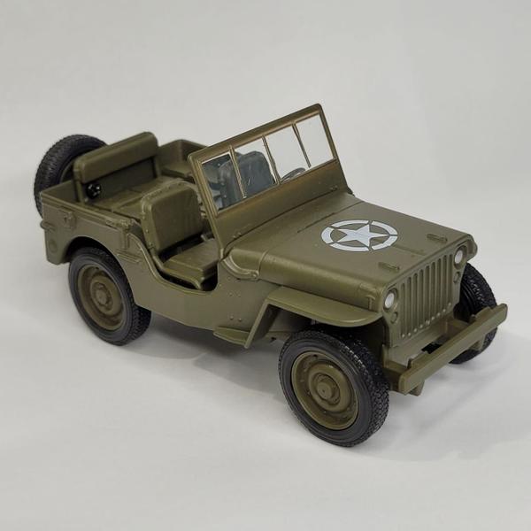 Imagem de Miniatura Carrinho de Ferro Jeep Militar de Guerra Willys