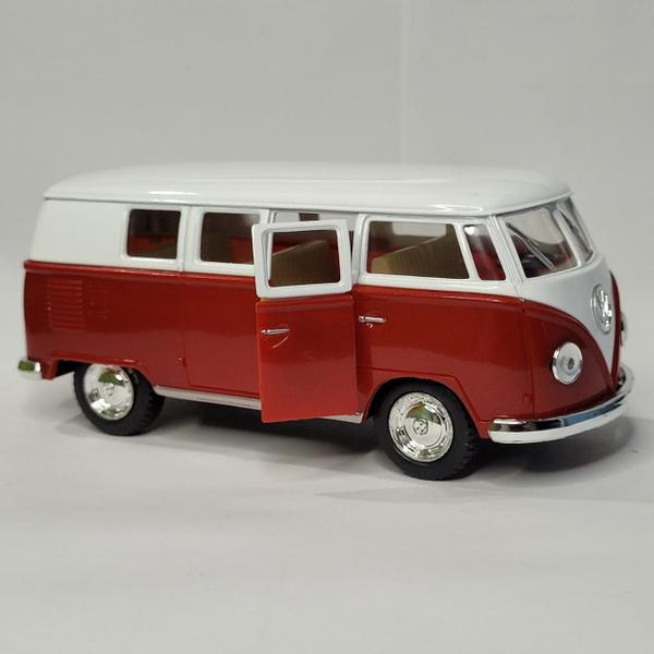 Imagem de Miniatura Carrinho de Ferro Kombi Perua Brinquedo Coleção