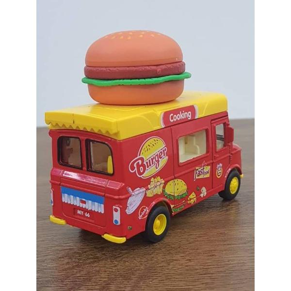 Imagem de Miniatura Carrinho Food Truck Musical Escala 1:36 Metal e Fricção Cachorro Quente