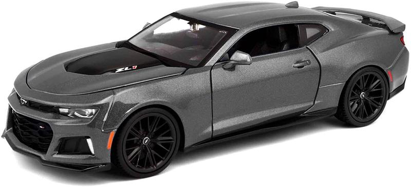 Imagem de Miniatura Carro 2017 Camaro Zl1 1/24 Kit De Montar Assembly Line Cinza Maisto 39512