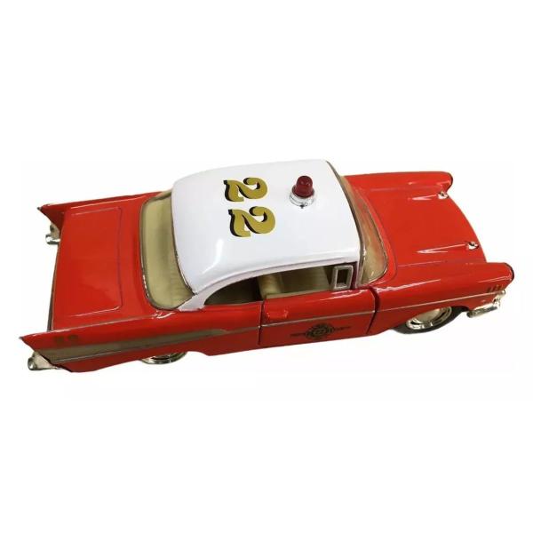 Imagem de Miniatura Carro Chevrolet Bel Air Fire Dept 1957 Kinsmart Kt5325d