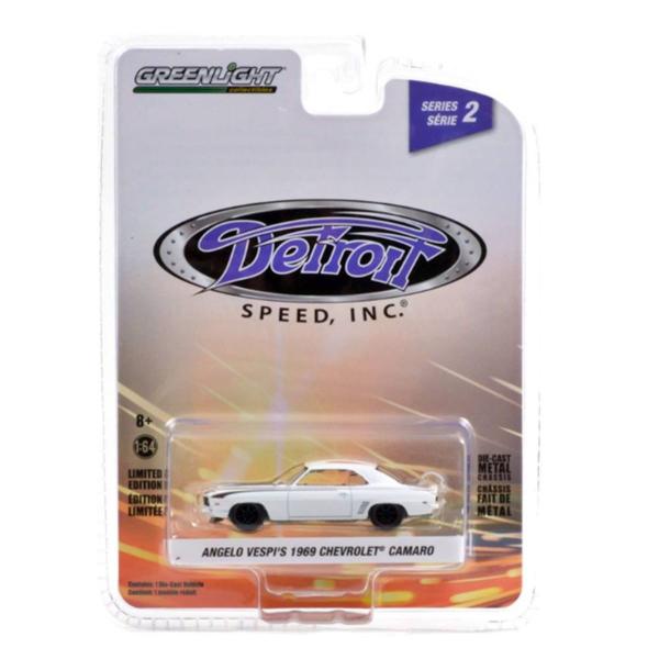 Imagem de Miniatura Carro Chevrolet Camaro 1969 1/64 Branco Greenlight Gre39070