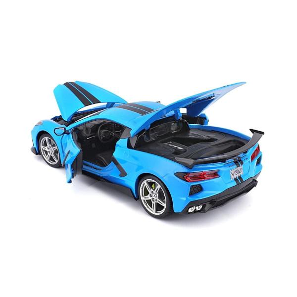 Imagem de Miniatura Carro Chevrolet Corvette Stingray Coupé 2020 1/18 Azul Maisto 31455