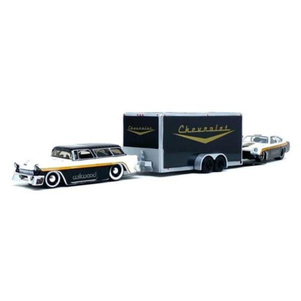 Imagem de Miniatura Carro Chevrolet Nomad E Trailer Com Chevrolet Vega 1/64 Maisto 11404