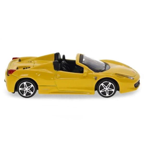 Imagem de Miniatura Carro Ferrari 458 Spider Race E Play 1/43 Amarelo Bburago 36001