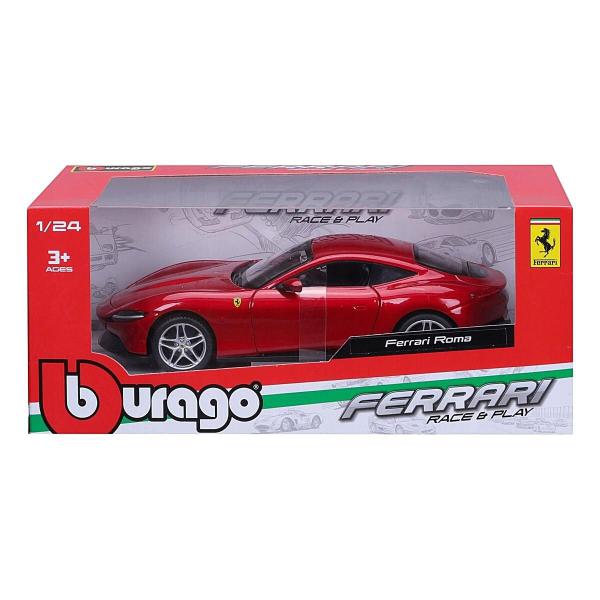 Imagem de Miniatura Carro Ferrari Roma 1/24 Vermelho Bburago 26029