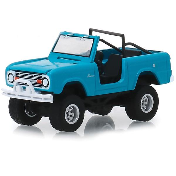 Imagem de Miniatura Carro Ford Bronco (1967) - Azul - All Terrain - Série 8 - 1:64 - Greenlight