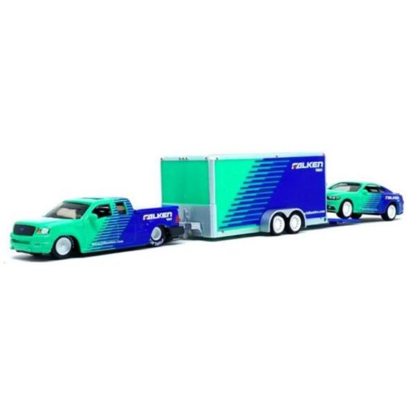 Imagem de Miniatura Carro Ford F-150 04 E Trailer Com Mustang Gt 15 1/64 Maisto 11404