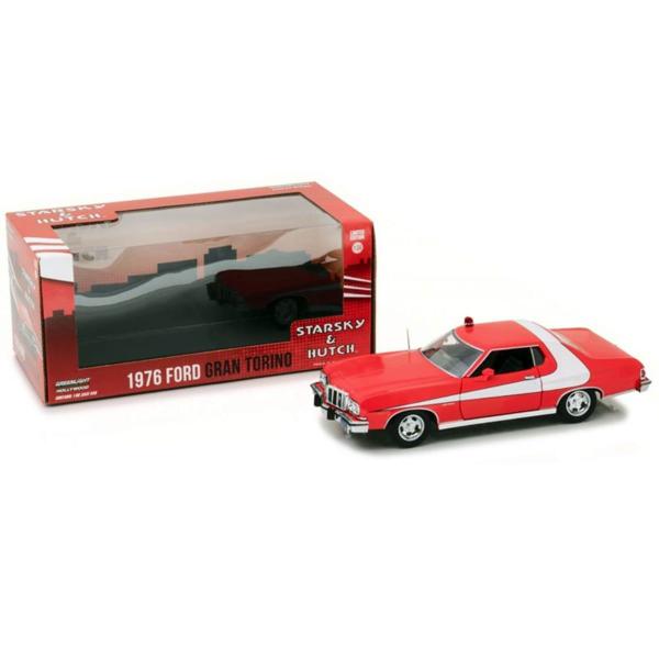 Imagem de Miniatura Carro Ford Gran Torino 1976 1/24 Vermelho Greenlight Gre84042