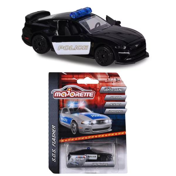 Imagem de Miniatura Carro Ford Mustang 1/64 Police Majorette