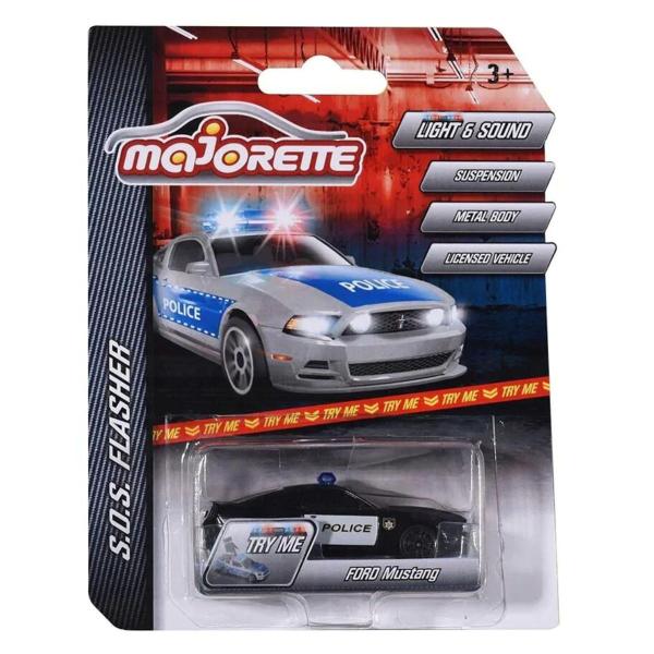 Imagem de Miniatura Carro Ford Mustang 1/64 Police Majorette