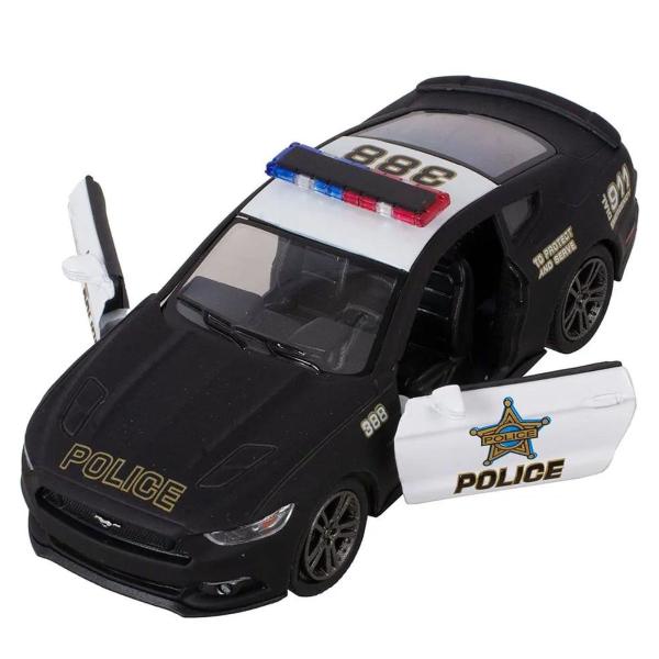 Imagem de Miniatura Carro Ford Mustang GT 2015 1/38 Polícia Kinsmart KT5386DP