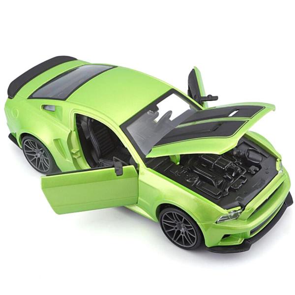 Imagem de Miniatura Carro Ford Mustang Street Racer 2014 1/24 Verde Maisto 31506