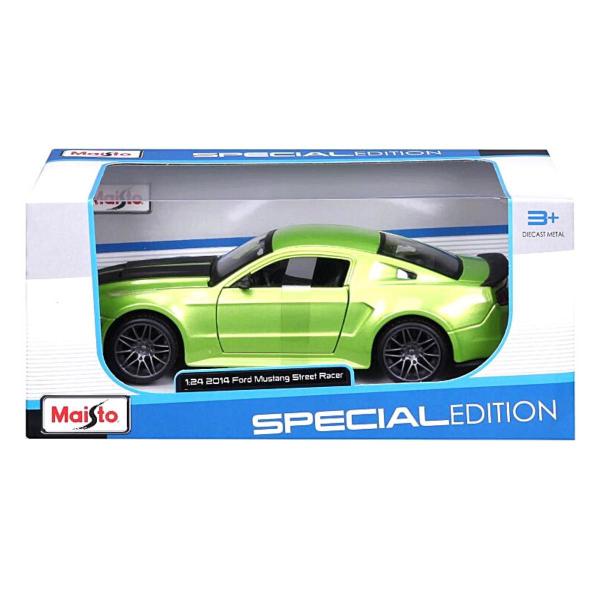 Imagem de Miniatura Carro Ford Mustang Street Racer 2014 1/24 Verde Maisto 31506