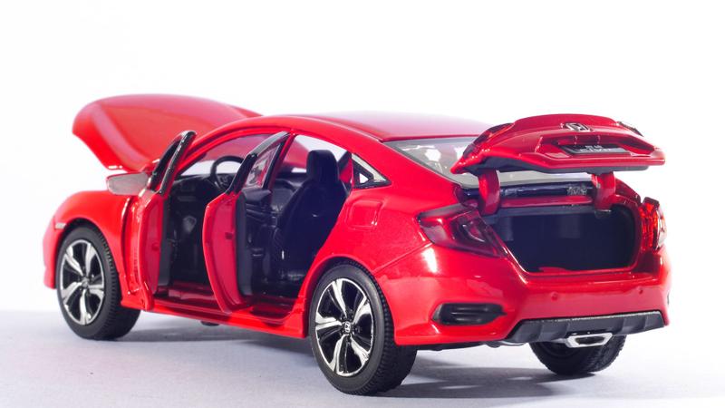 Imagem de Miniatura carro honda civic 1:32 abre 4 portas luz