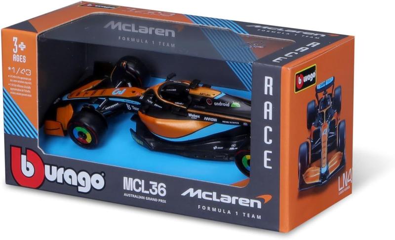 Imagem de Miniatura Carro Mclaren F1 Team Mcl36 2022 4 L. Norris 1/43 Bburago 38063