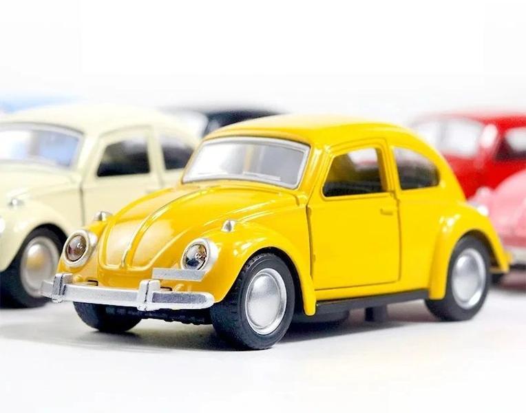 Imagem de Miniatura Carro Nacional Volkswagen VW Fusca Besouro Beetle - Escala 1/36