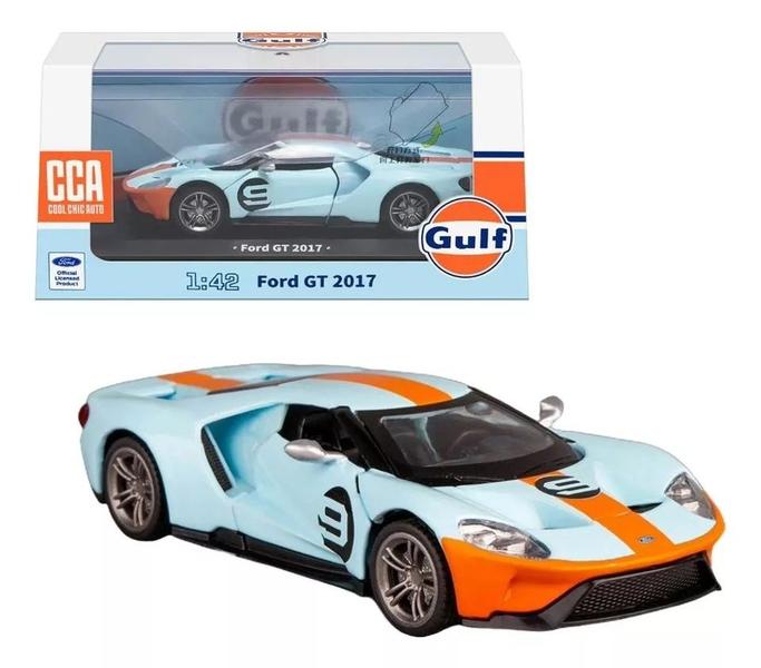 Imagem de Miniatura Carro Super Esportivo Ford GT (2017) Personalizado Gulf - CCA -  Escala 1/42