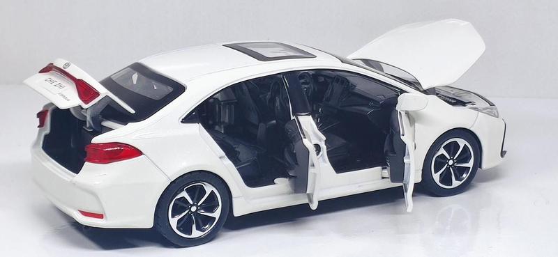 Imagem de Miniatura carro toyota corolla 1:32 abre 4 portas malas e capo