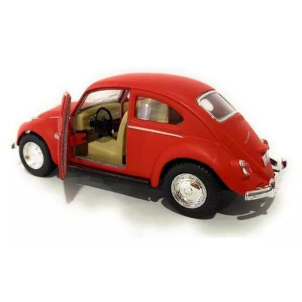 Imagem de Miniatura Carro Volkswagen Fusca 1967 1/32 Vermelho Kinsmart KT5057DM