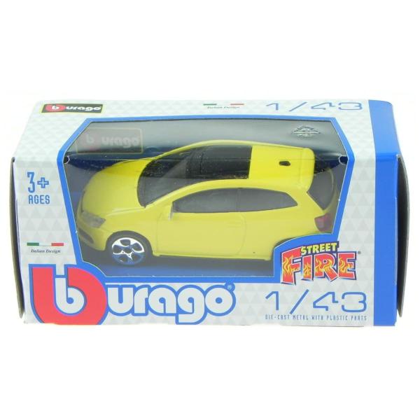 Imagem de Miniatura Carro Volkswagen Polo GTI Street Fire Amarela 1/43 Burago 30233