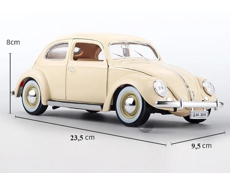 Imagem de Miniatura Carro Vw Volkswagen Fusca (1955) Escala 1/18