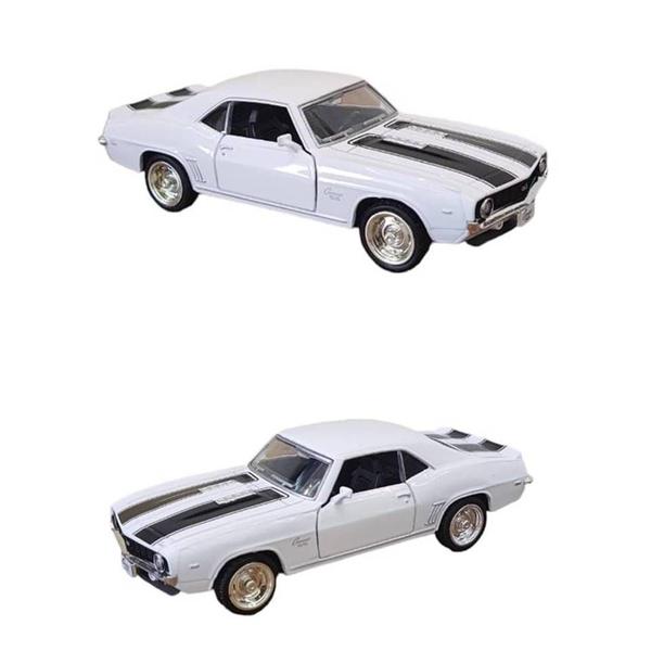 Imagem de Miniatura Chevrolet Camaro SS 1969 RMZ 1:36 Metal e Fricção Branco