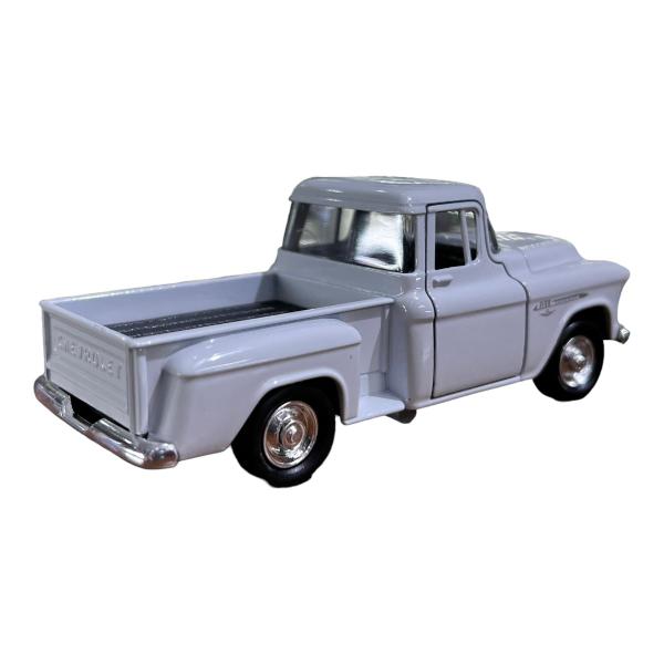 Imagem de Miniatura Chevrolet Chevy Stepside 1955 Branco 1:38