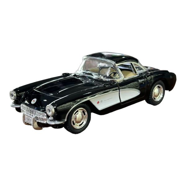 Imagem de Miniatura Chevrolet Corvette 1957 Preto Metal 1:34