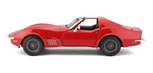 Miniatura Chevrolet Corvette 1970 Vermelho Maisto 1/24 Imagem de Miniatura Chevrolet Corvette 1970 Vermelho Maisto 1/24
