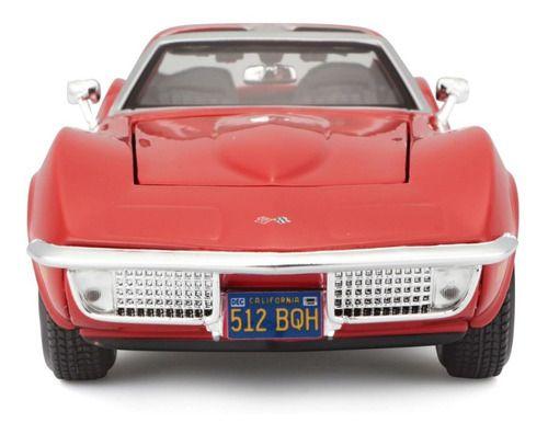 Miniatura Chevrolet Corvette 1970 Vermelho Maisto 1/24 Imagem de Miniatura Chevrolet Corvette 1970 Vermelho Maisto 1/24