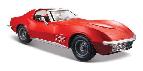 Miniatura Chevrolet Corvette 1970 Vermelho Maisto 1/24 Imagem de Miniatura Chevrolet Corvette 1970 Vermelho Maisto 1/24