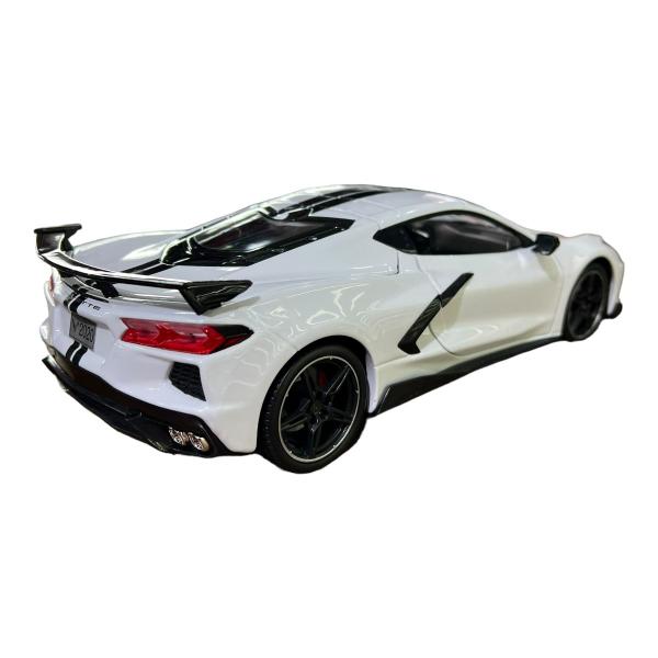 Imagem de Miniatura Chevrolet Corvette C8 Stingray Branco Maisto 1:18