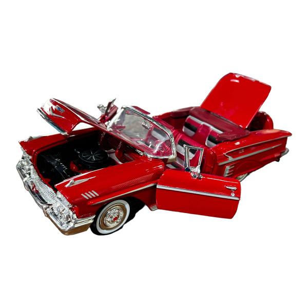 Imagem de Miniatura Chevy Impala 1958 Vermelho 1:24