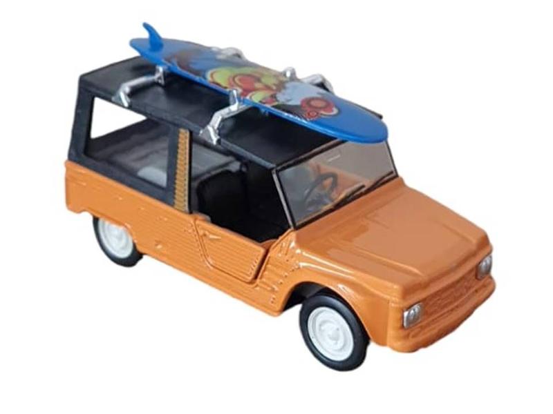 Imagem de Miniatura Citroen Mehari 1968 Welly 1/36 Metal e Fricção Laranja