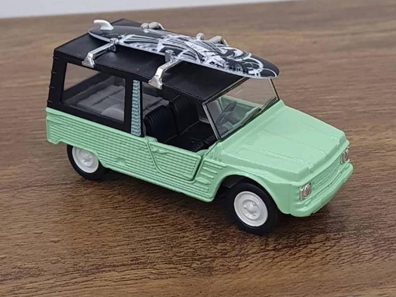 Imagem de Miniatura Citroen Mehari 1968 Welly 1/36 Metal e Fricção Verde