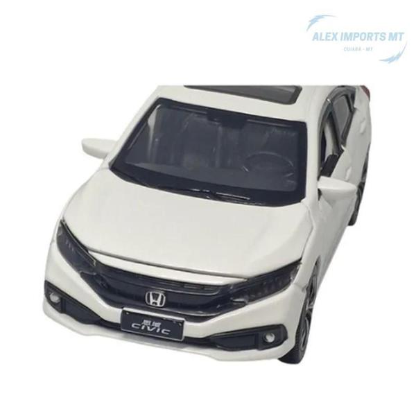 Miniatura Civic Carro Esportivo Estiloso Moderno Com Farol - A.R Variedades Mt Imagem de Miniatura Civic Carro Esportivo Estiloso Moderno Com Farol