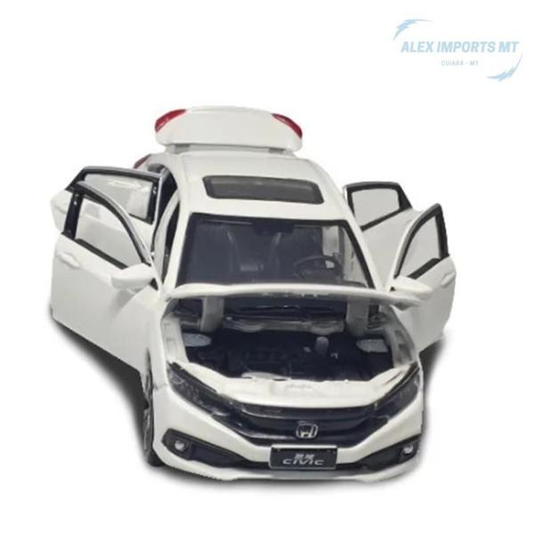 Miniatura Civic Carro Esportivo Estiloso Moderno Com Farol - A.R Variedades Mt Imagem de Miniatura Civic Carro Esportivo Estiloso Moderno Com Farol