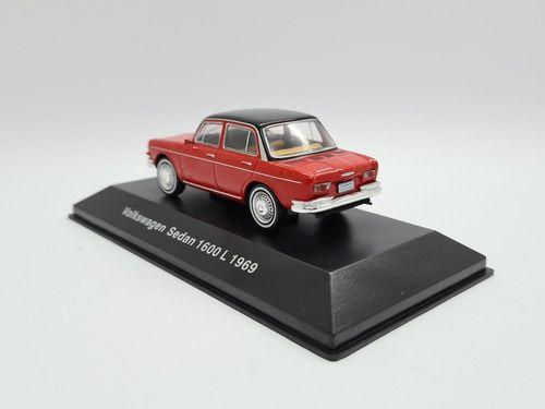 Imagem de Miniatura Coleção Volkswagen Nº12 1600 L 1969 Vermelho 1:43