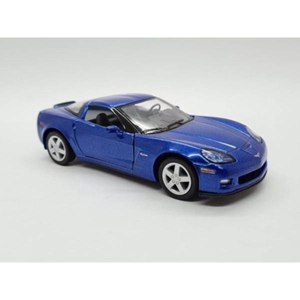 Imagem de Miniatura Corvette C6 Z06 2007 Kinsmart 1/36 Metal e Fricção Azul