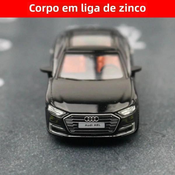 Imagem de Miniatura de Carro Audi A8 A7 em Escala 1/64 - Modelo de Liga Metálica com Rodas Livres