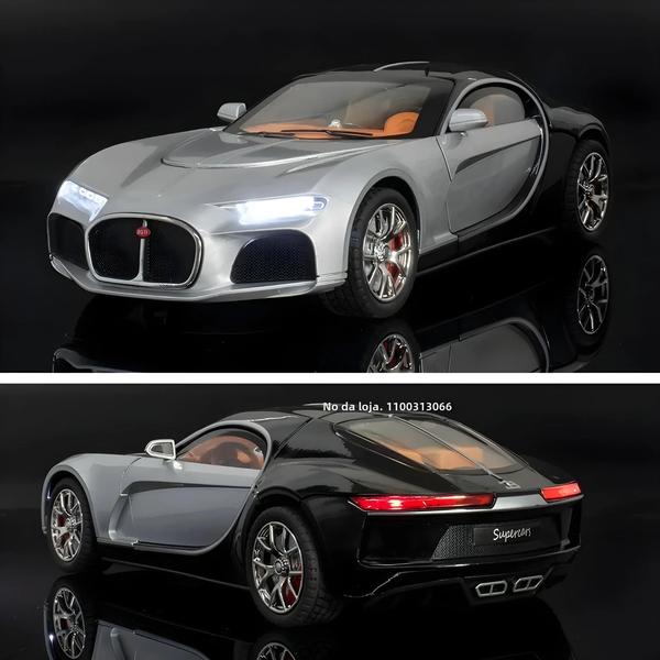 Imagem de Miniatura de Carro Bugatti Atlantic 1/24 - Modelo Die-Cast com Som e Luz